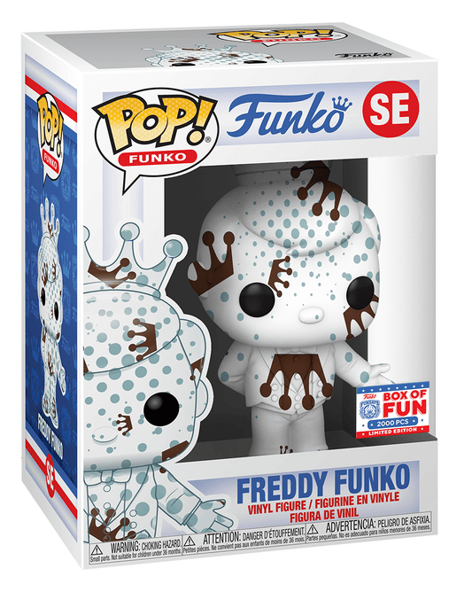 Funko Pop SE Freddy Funko White & Brown Artist Series Fundays Box Of Fun LE 2000