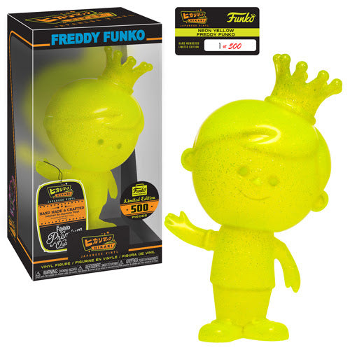 Funko! Freddy Funko Hikari Neon Yellow Glitter - 1 of 500