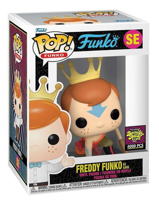 Funko Pop Freddy Funko as Aang Avatar Fundays Limited Edition Black Light 4000pc