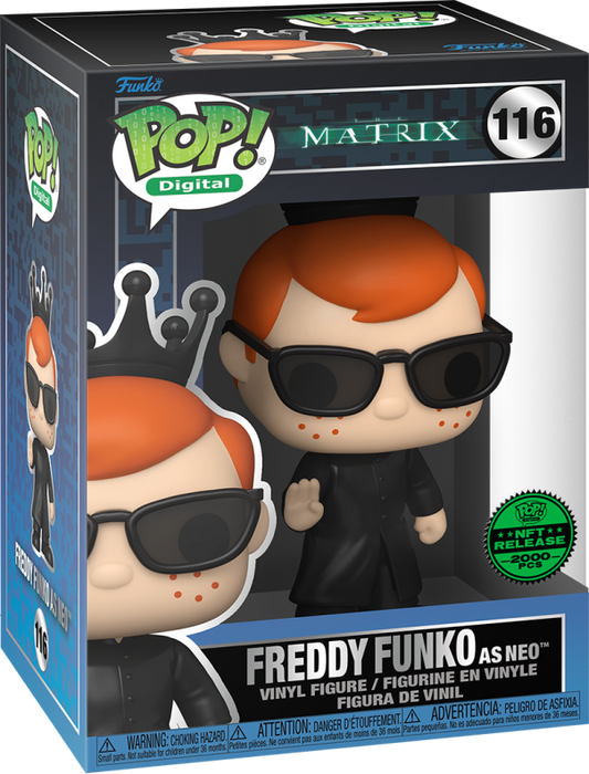 Funko Pop! Vinyl: The Matrix Freddy Funko as Neo #116 Digital LE2000