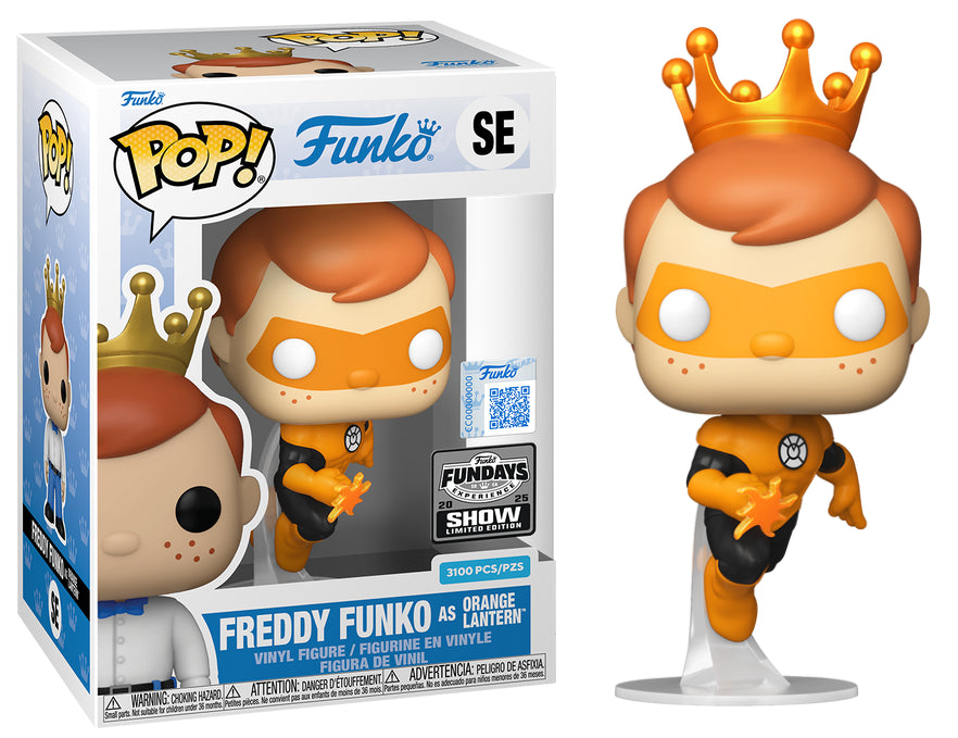 Funko Pop Fundays Experience 2025 Freddy Funko as Orange Lantern LE 3100