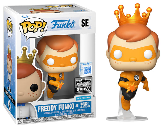 Funko Pop Fundays Experience 2025 Freddy Funko as Orange Lantern LE 3100
