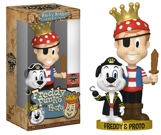 Pirate Freddy Funko with Proto Wacky Wobbler - Box of Fun 2024 Funtastic Voyage