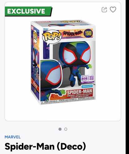 *PROTOTYPE* Funko Pop! Marvel: Spider-Man (Deco) #1500 LE 7,500