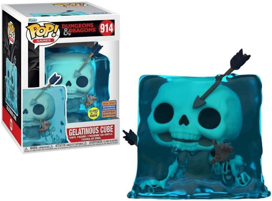 Funko Pop! Gelatinous Cube (Blue) 914 Glow in the Dark GITD Wonder Con Exclusive