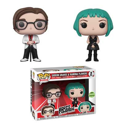 Funko Pop! Movies: Scott Pilgrim-Gideon Graves & Ramona Flowers ECCC 2018 LE