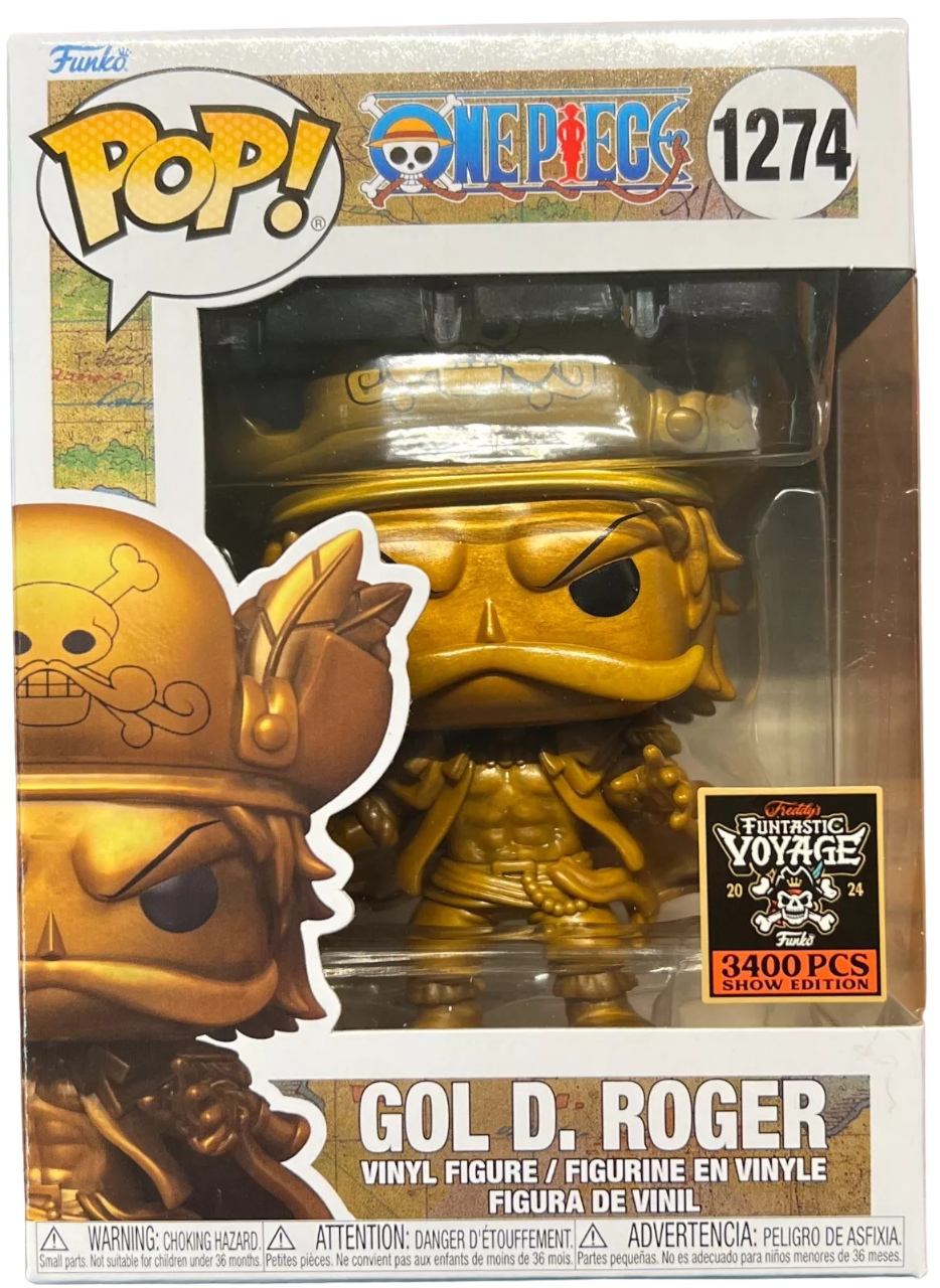 SDCC 2024 Funko Fundays Exclusive One Piece #1274 Gold Gol D. Roger Pop LE 3400