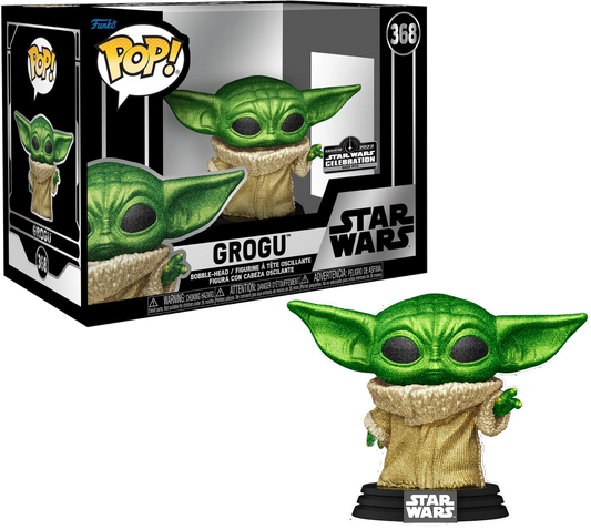 Funko Pop! Star Wars Celebration 2022 Exclusive Grogu Diamond #368 5,000 Pieces
