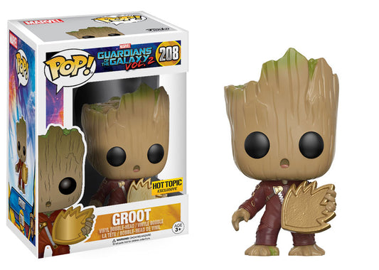 Funko Pop! Groot Hot Topic Exclusive #208 Marvel Guardians Of The Galaxy Vol. 2