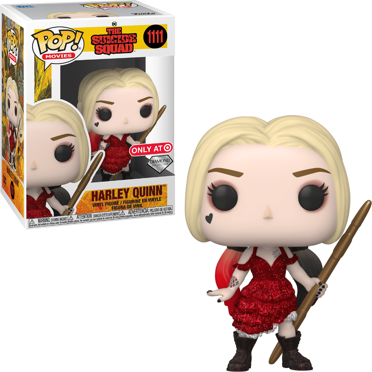 Funko POP! Movies Suicide Squad Harley Quinn #1111 [Diamond Collection]