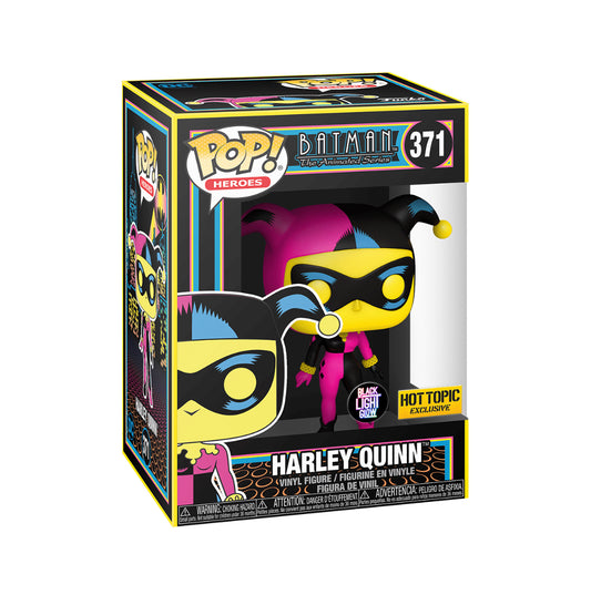 Funko Pop! Harley Quinn # 371 Black Light Hot Topic Exclusive