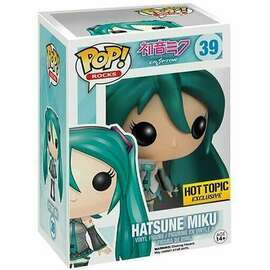 Funko Pop Rocks Volcaloid Metallic Hatsune Miku #39 Hot Topic Exclusive