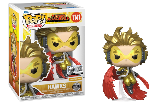 Funko Pop! Hawks #1141 LE 3500 My Hero Academia Metallic