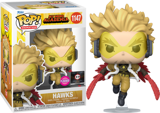Funko Pop! My Hero Academia Hawks #1147 (Flocked) (Chalice Exc) Vinyl Figure