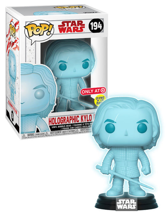 Funko POP! Star Wars - Kylo Ren #194 Holographic Target Exclusive GITD