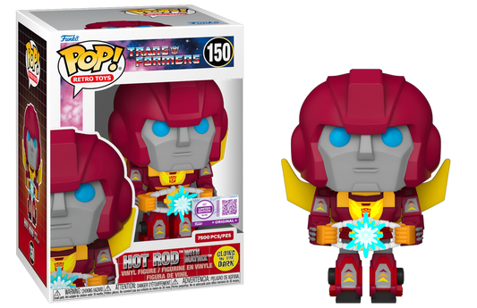 Funko Pop! Retro Toys - Transformers Hot Rod with Matrix Glow GITD #150 LE7500