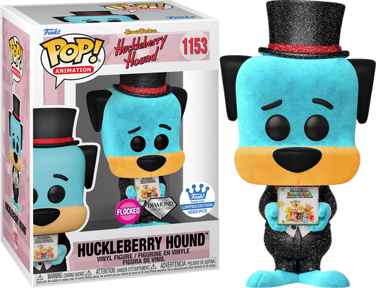 Funko Pop! Huckleberry Hound #1153 Flocked Diamond 1000 Pieces Exclusive