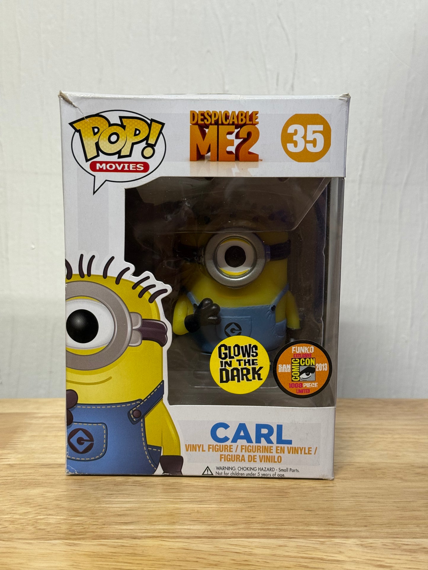 Funko Pop! Despicable Me 2 POP! Movies Carl Exclusive Vinyl Figure #35 [Glow in the Dark] Damaged