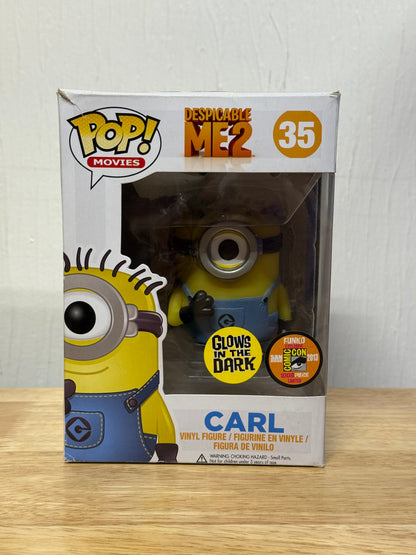Funko Pop! Despicable Me 2 POP! Movies Carl Exclusive Vinyl Figure #35 [Glow in the Dark] Damaged