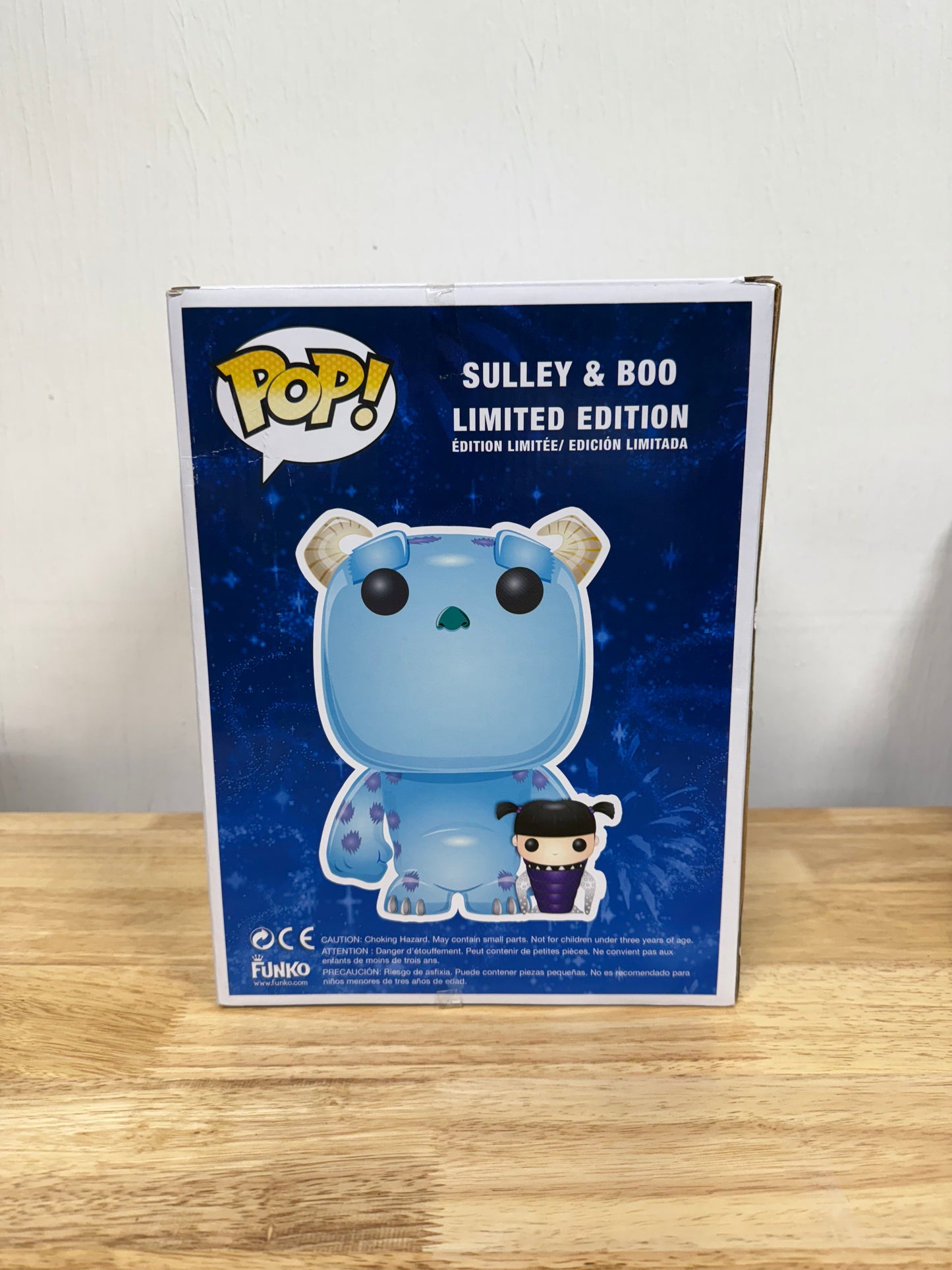 Funko Pop! Disney Store Monsters Inc Sulley & Metallic Boo 2012 SDCC LE 480 Piece Funko Pop