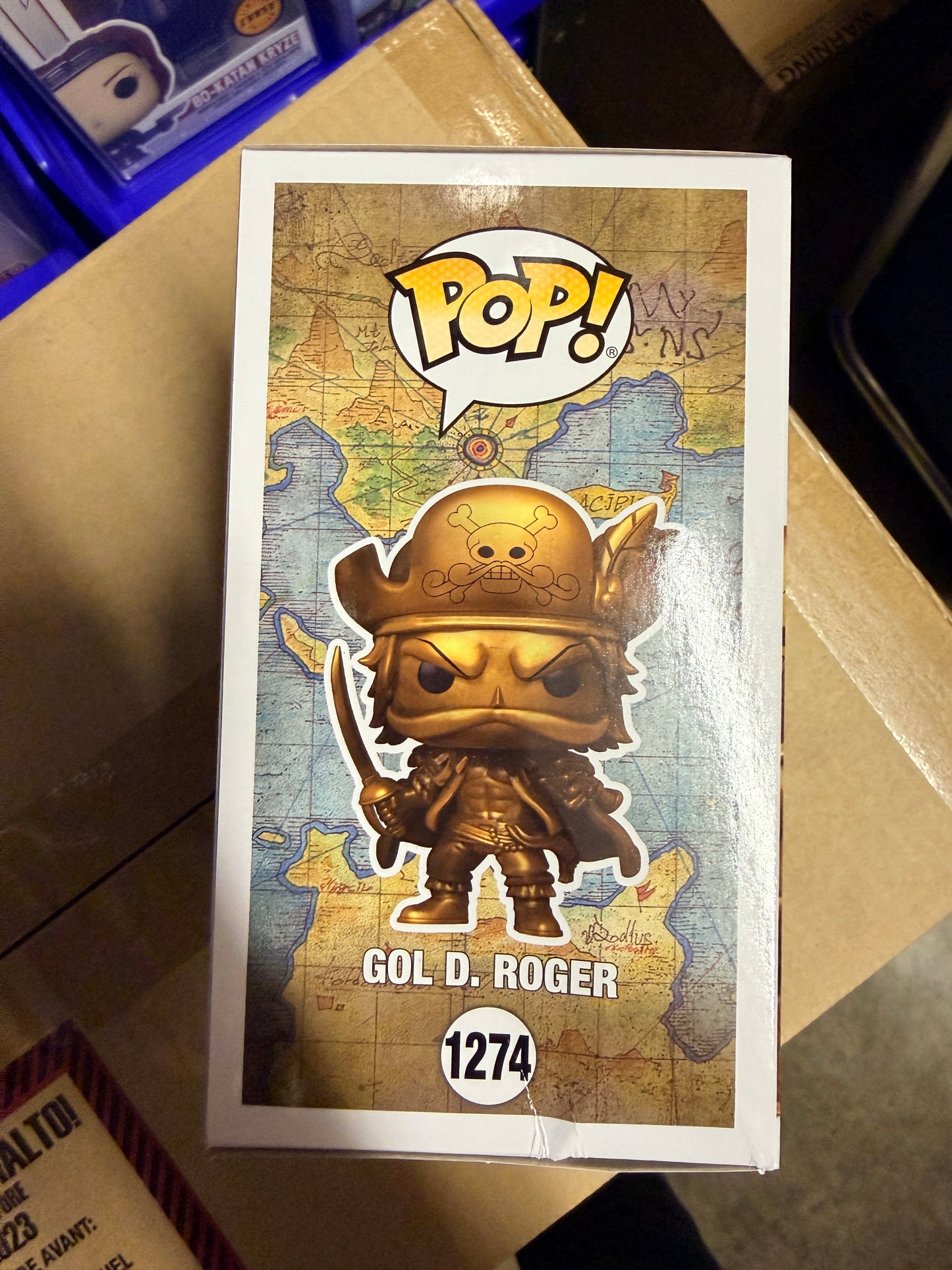 SDCC 2024 Funko Fundays Exclusive One Piece #1274 Gold Gol D. Roger Pop LE 3400