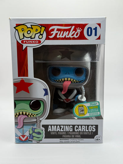 Funko Pop! 01 Spastik Plastik Amazing Carlos Black Suit LE 480 Pcs SDCC