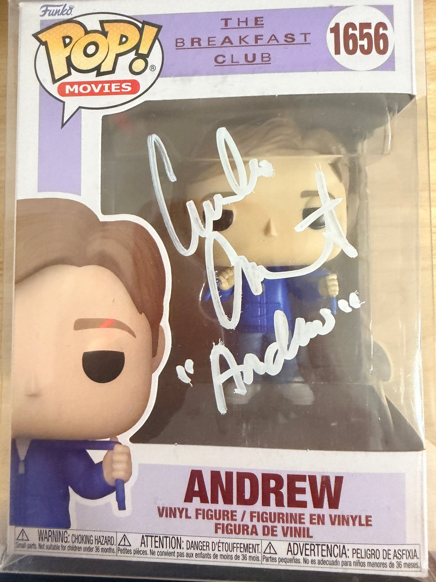 Funko POP! Vinyl: The Breakfast Club - Andrew #1656 Signed By Emilio Estevez