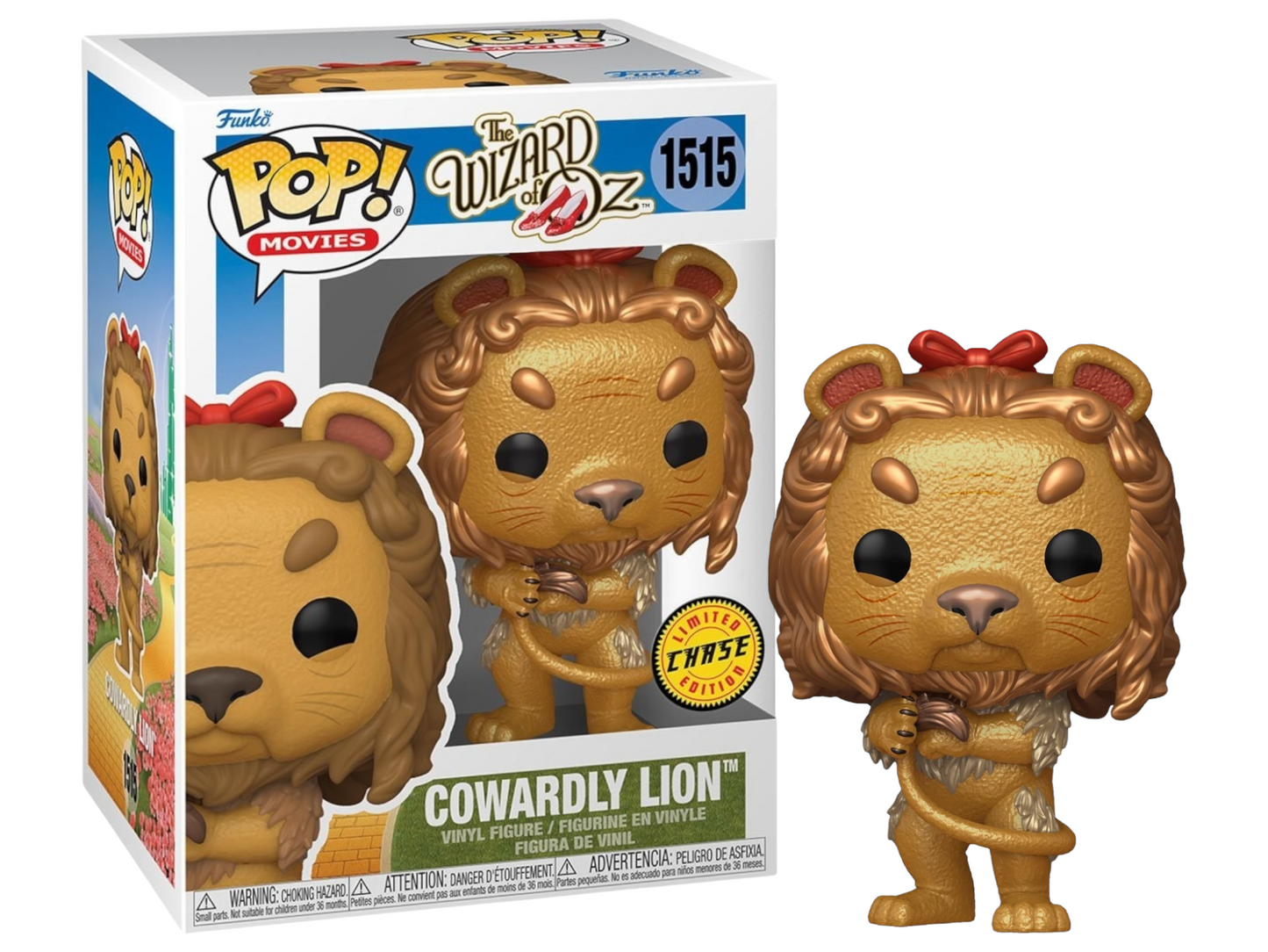 Funko Pop! CHASE Wizard of Oz: Cowardly Lion (Metallic)