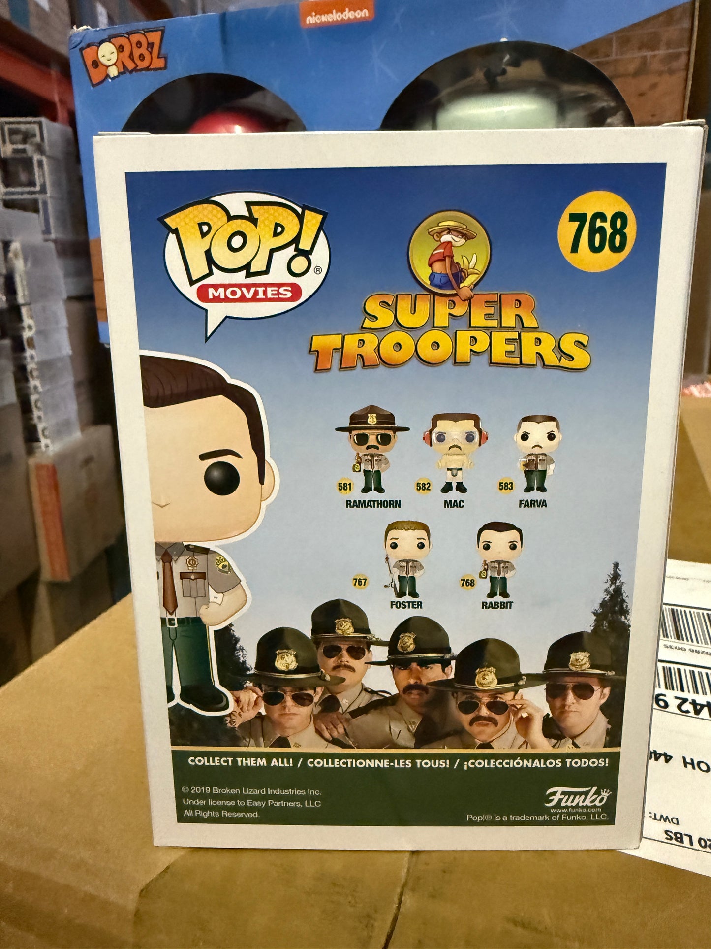 Funko Pop! Movies Super Troopers Rabbit #768 Vinyl Figure