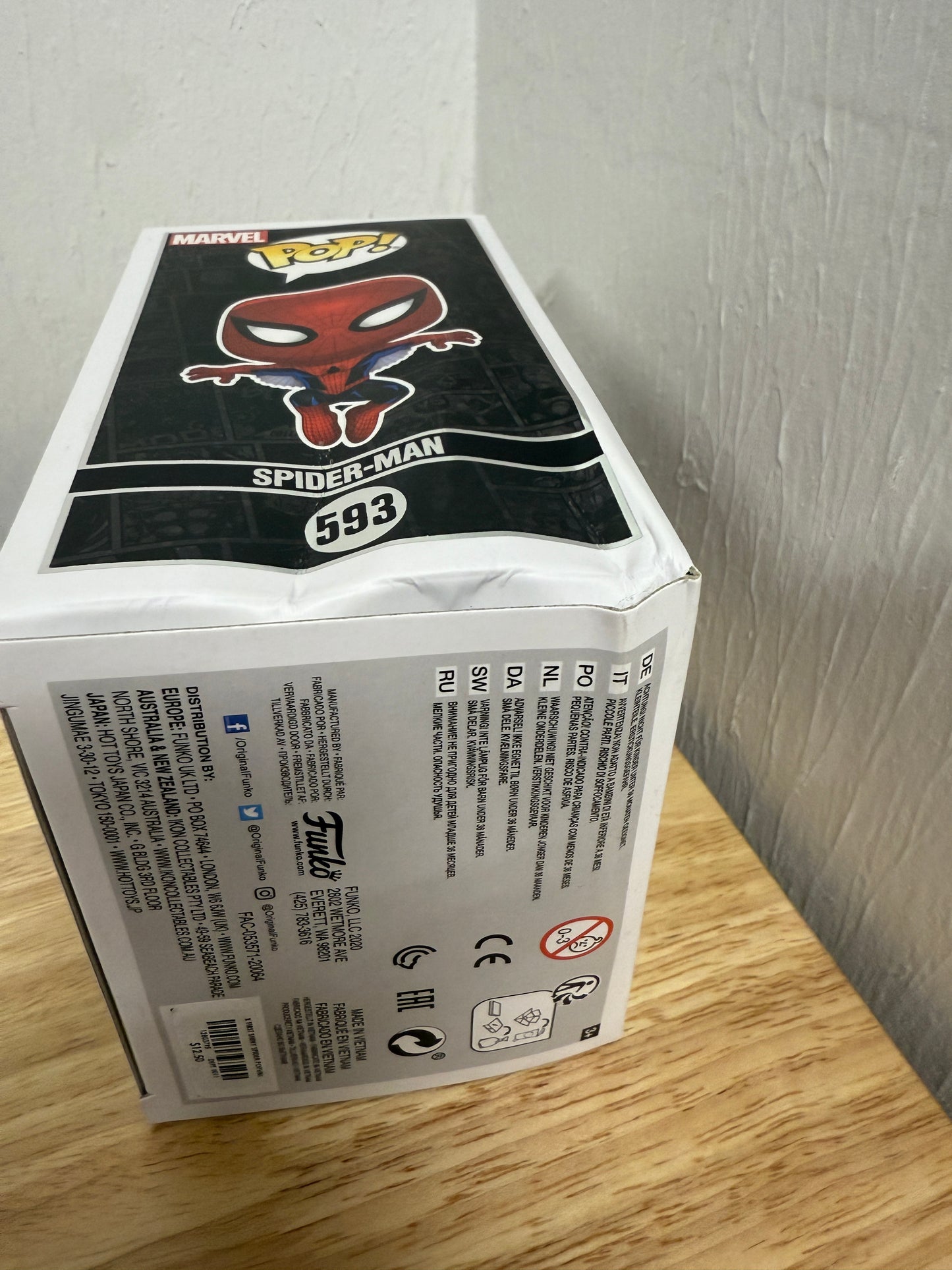 Funko Pop Marvel 80 Years Spider-Man #593 Vinyl Figure DAMAGED
