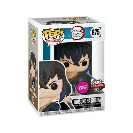 Funko Pop! Inosuke Hashibira Unmasked #875 Flocked CHASE Limited Edition