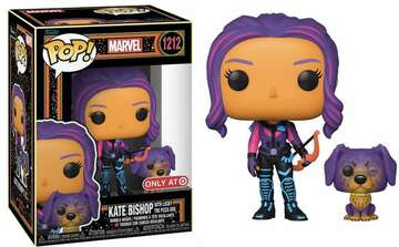Funko Pop! Kate Bishop with Lucky the Pizza Dog #1212 - Special Edition Blacklight
