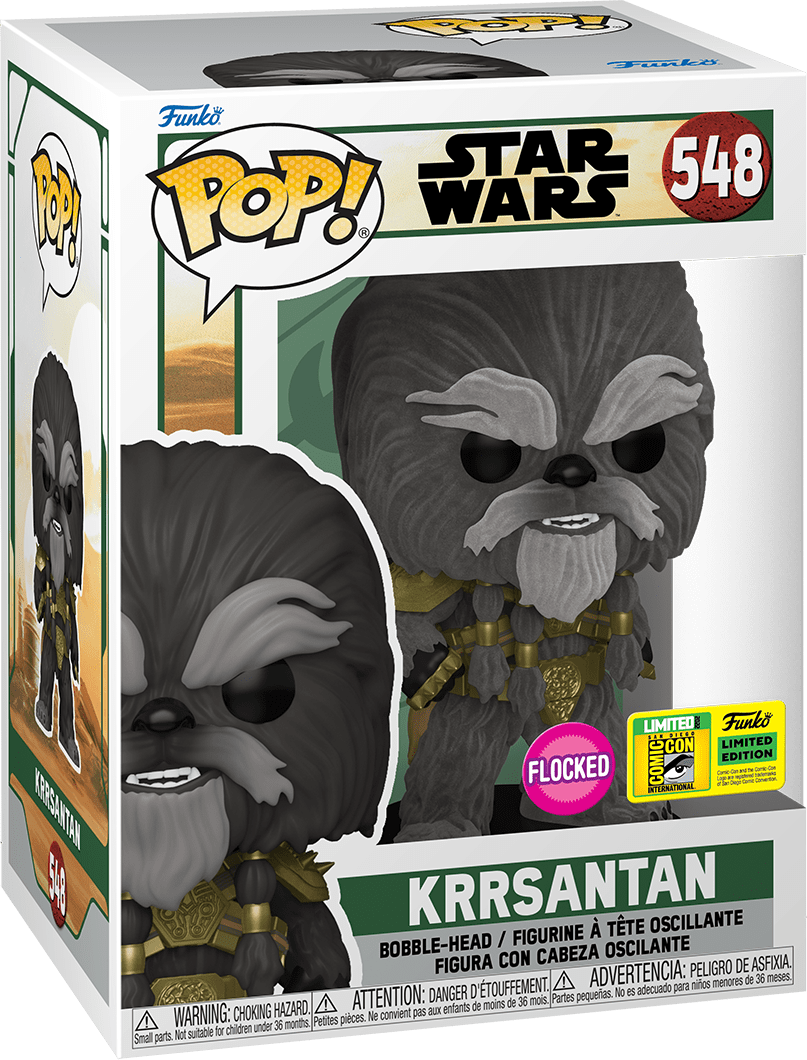 Funko POP! Star Wars Krrsantan #548 Flocked SDCC 2022 Official Con Sticker
