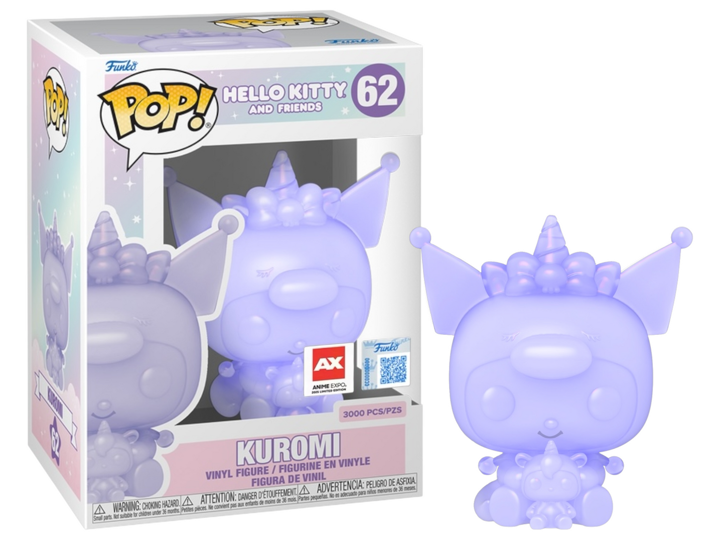 Funko Pop! Kuromi #62 Translucent LE 3000 Anime Expo 2025
