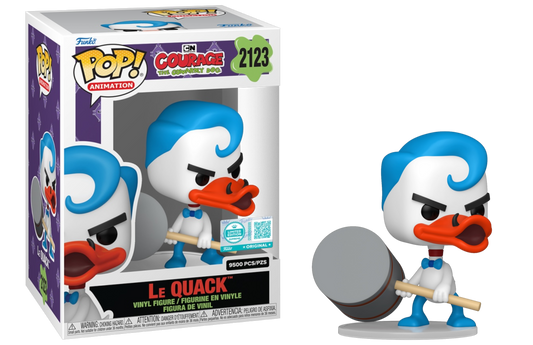Funko POP! Animation:  Courage The Cowardly Dog - Le Quack #2123 LE 9500
