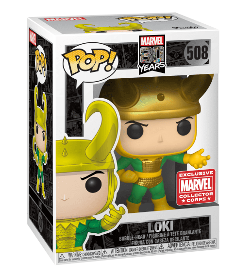 Funko Pop! Loki #508 Marvel Collector Corps Exclusive 80 Years