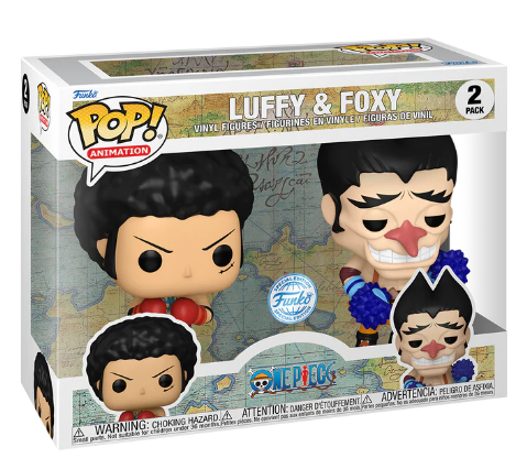 Funko Pop! Vinyl: One Piece - Luffy & Foxy 2-Pack (NO STICKER)