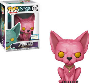 Funko Pop! Vinyl: SAGA - Lying Cat - (Pink) - No Exclusive Sticker