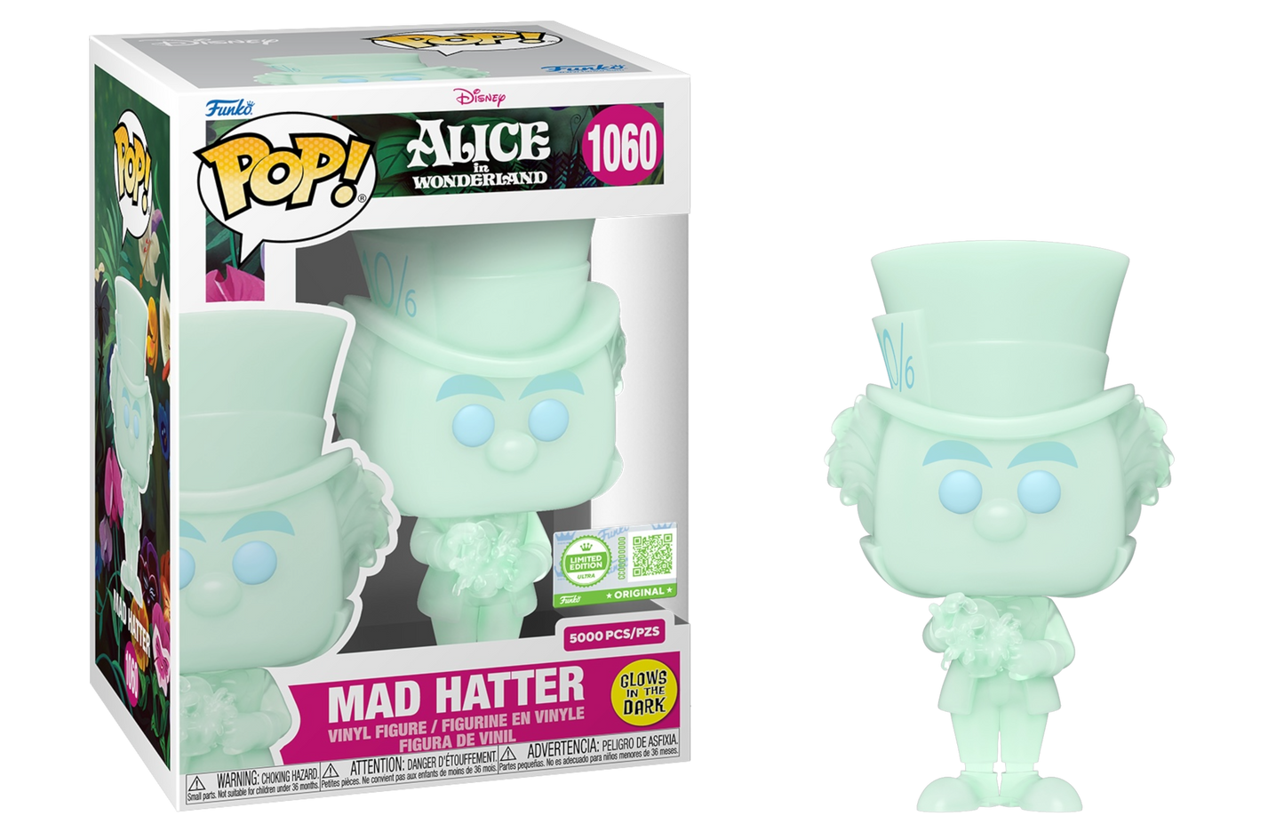 Funko Pop #1060 Ultra Mad Hatter LE 5000 GLOW IN THE DARK