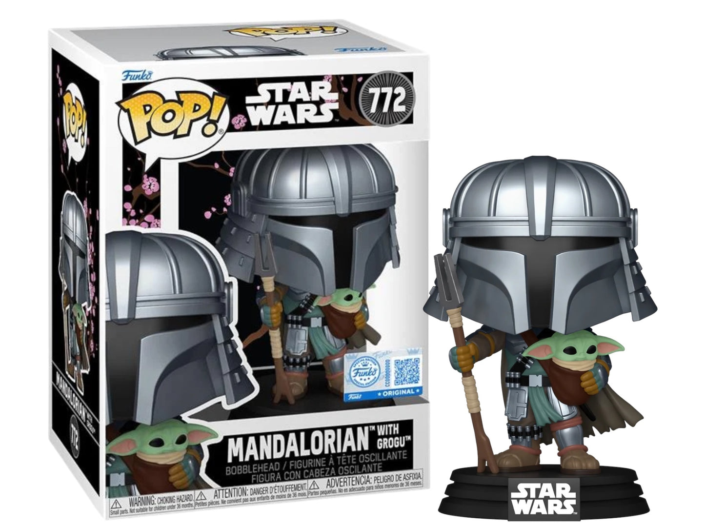 Funko Pop! Star Wars - Mandalorian with Grogu - (Target Exclusive) #772