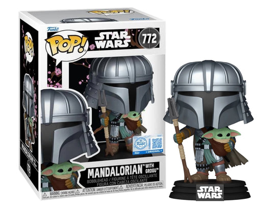 Funko Pop! Star Wars - Mandalorian with Grogu - (Target Exclusive) #772