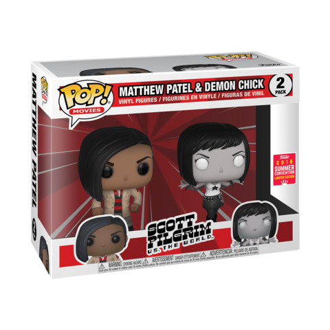 Funko Pop! Scott Pilgrim Matthew Patel Demon Chick 2 Pack 2018 Summer Convention