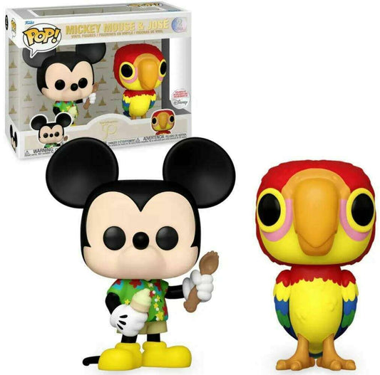 Funko Pop! Mickey Mouse & Jose 2-Pack Disneyland Disney World Exclusive Tiki Room
