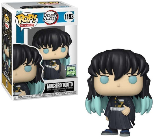 Funko Pop! Demon Slayer Muichiro Tokito 1193 Funkon 2022 CON 5Y HQ STICKER GREEN