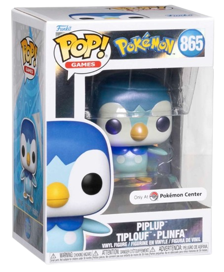 Funko Pop! Games: Pokemon - Pearlescent Piplup #865 Pokemon Center Exclusive