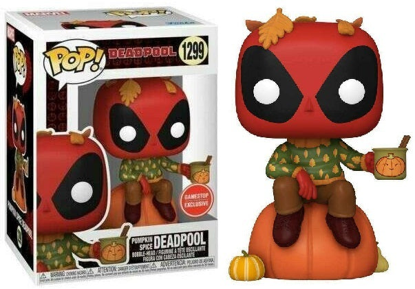 Funko Pop! Deadpool #1299 Pumpkin Spice Gamestop Exclusive
