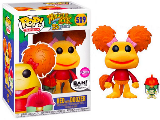 Funko POP Vinyl - Television - Fraggle Rock - Red with Doozer - #519 - Flocked