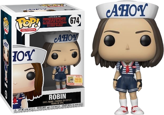 STRANGER THINGS Robin 674 Funko Pop! LTd Ed. 1800 Pcs. SDCC 2018 EXCLUSIVE