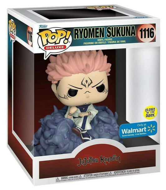 Funko Pop Deluxe Jujutsu Kaisen Ryomen Sukuna #1116 Glow GITD Walmart Exclusive