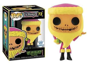 Funko POP! Disney Santa Jack Skellington Blacklight #72 Funko Exclusive